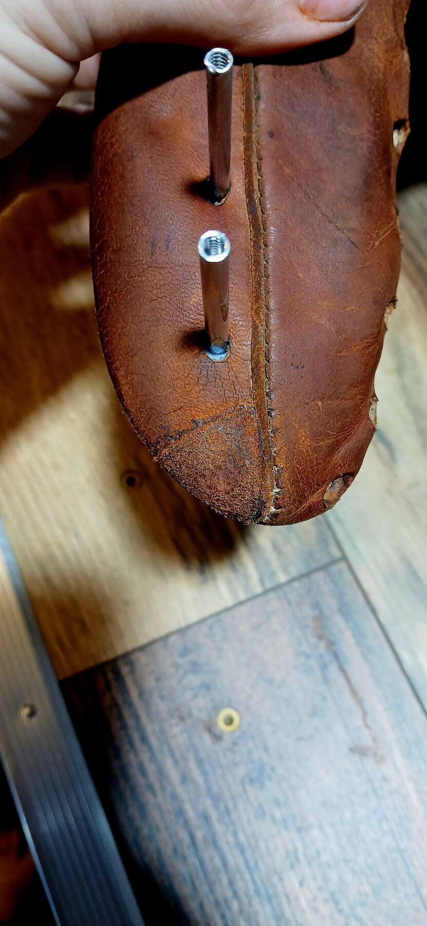 Rawlings RBG softball glove restoration detail